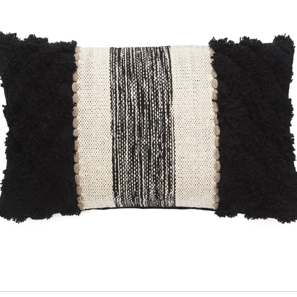 Jaipur boho bohemian fringe pillowcase new 12x20